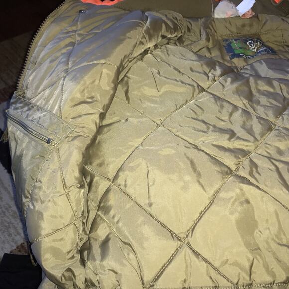 Guide LINE Blaze Orange Deer Buck Gun Hunting Jacket Coat Mens MEDIUM HOODED - Picture 3 of 16